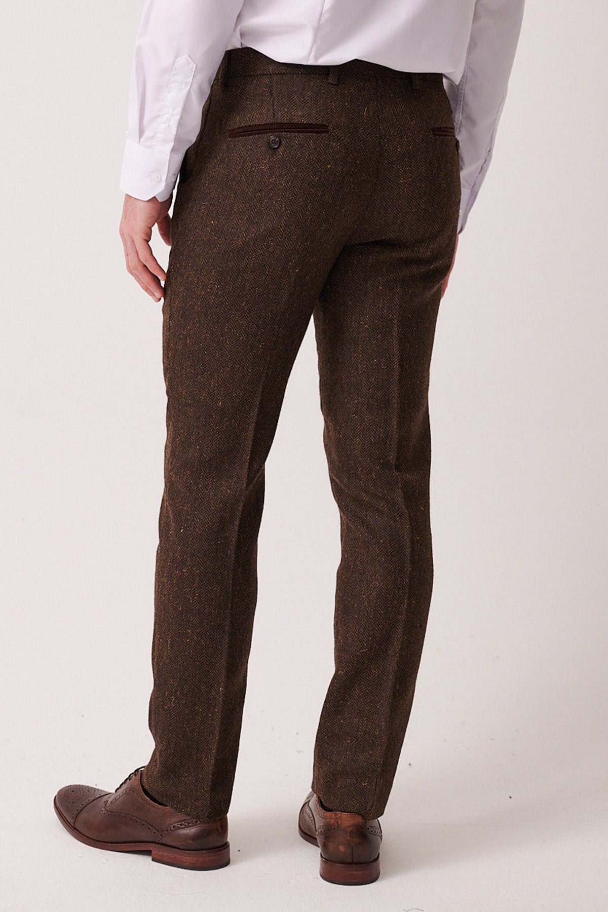 DEAN - Brown Tweed Three Piece Suit