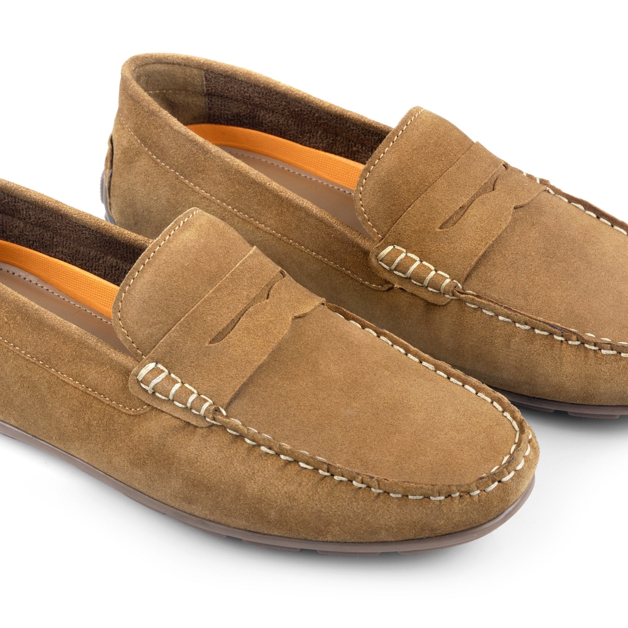 Bari Tan driving loafer
