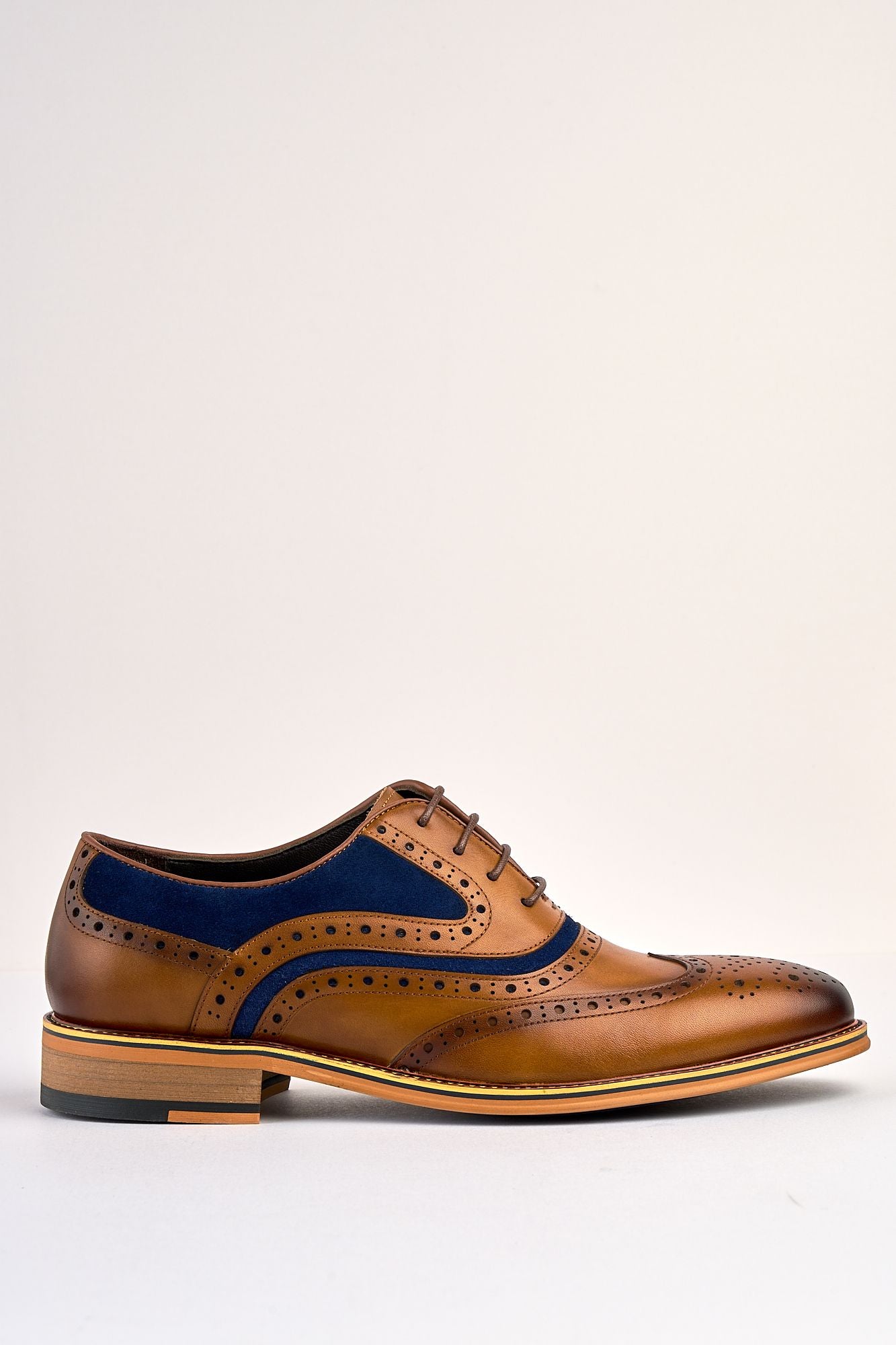 Antonia Tan Blue Brouge
