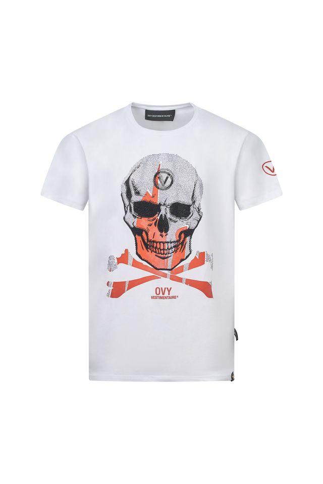 Ovy Vestimentaire Skull & Bones White Tee