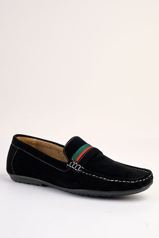 Azzurro Black Suede Loafers Azzurro Black Suede Loafers