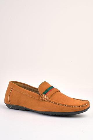 Azzurro Tan Suede Loafers Azzurro Tan Suede Loafers