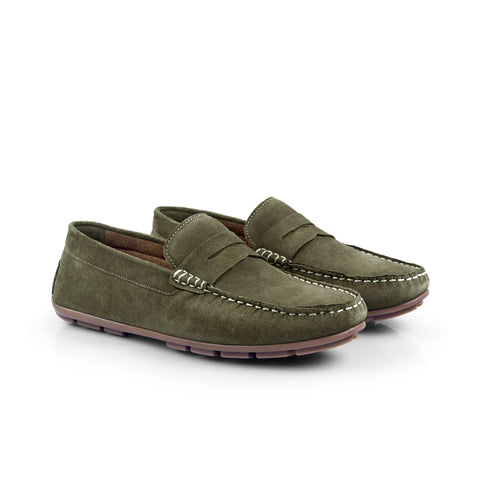 Bari green driving loafer Bari green driving loafer