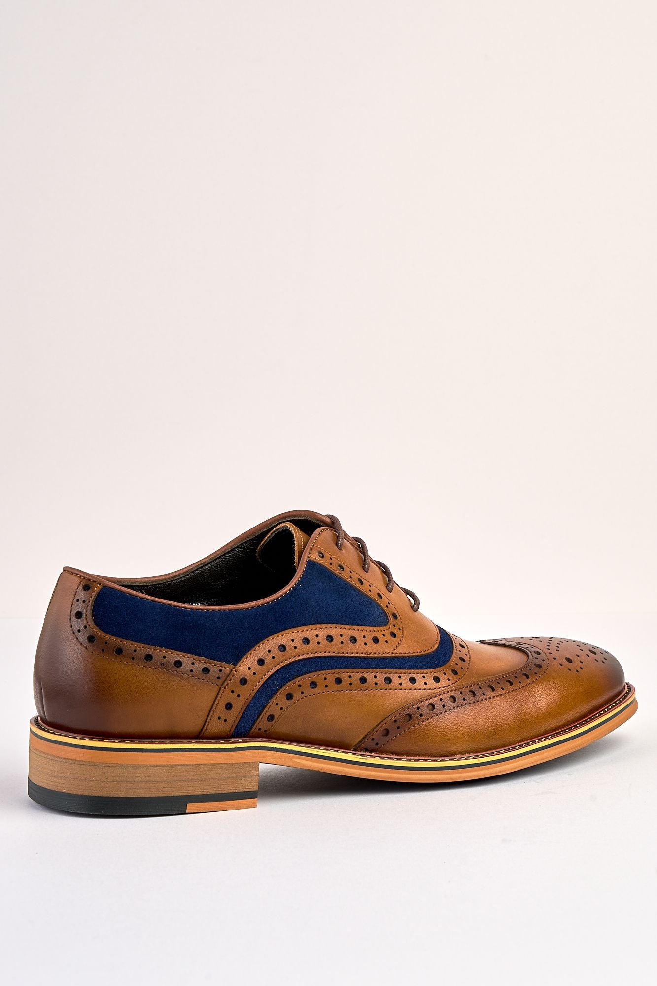 Antonia Tan Blue Brouge