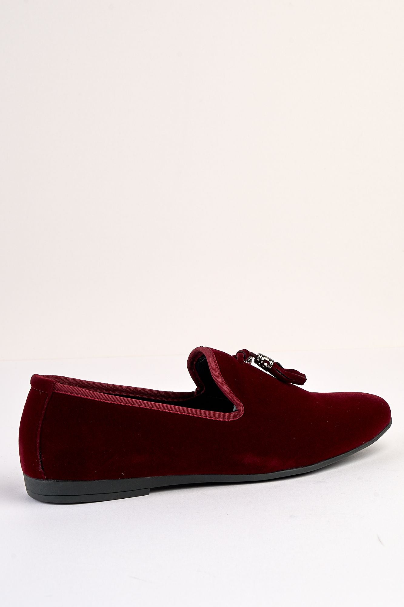 Volterra Velvet Tassel Wine Loafer