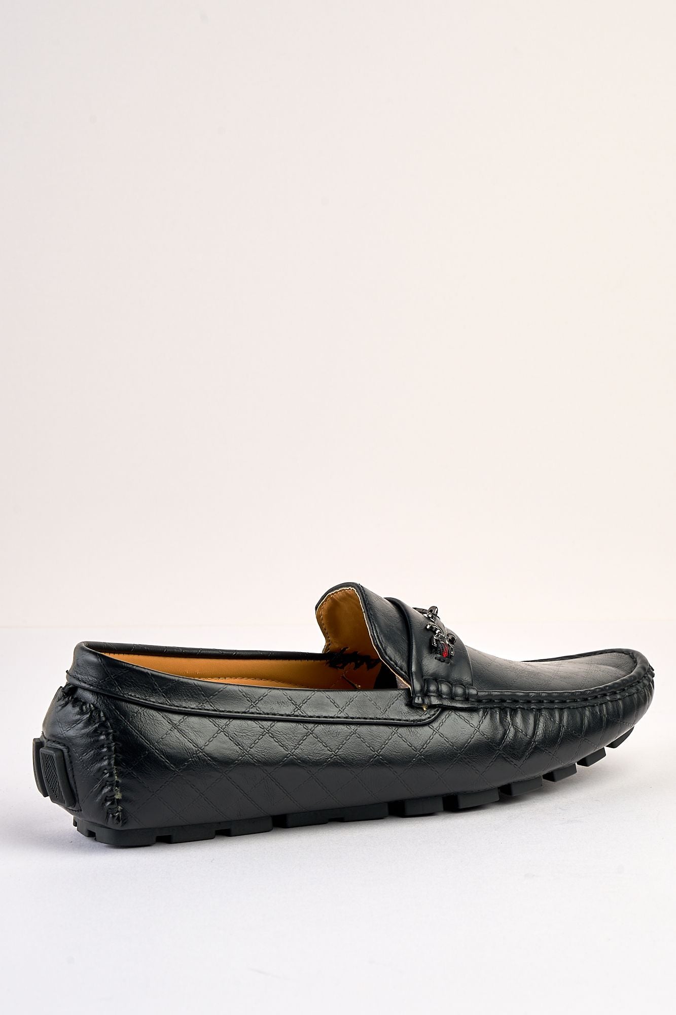 Sartori Black Diamond-Stitch Loafer