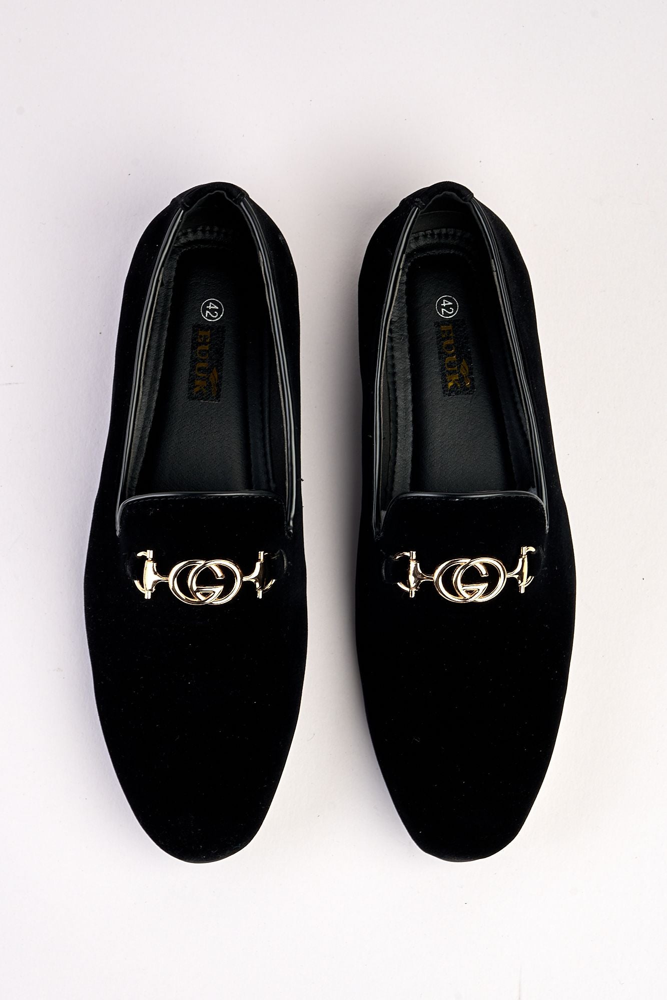 Lucente Velvet Black Loafers