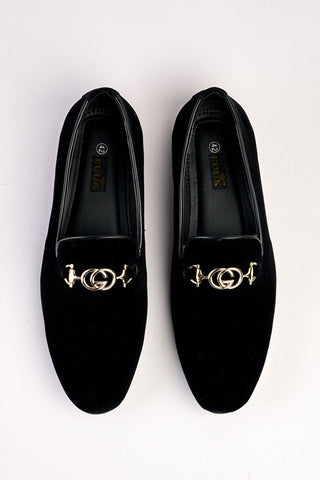 Lucente Velvet Black Loafers Lucente Velvet Black Loafers