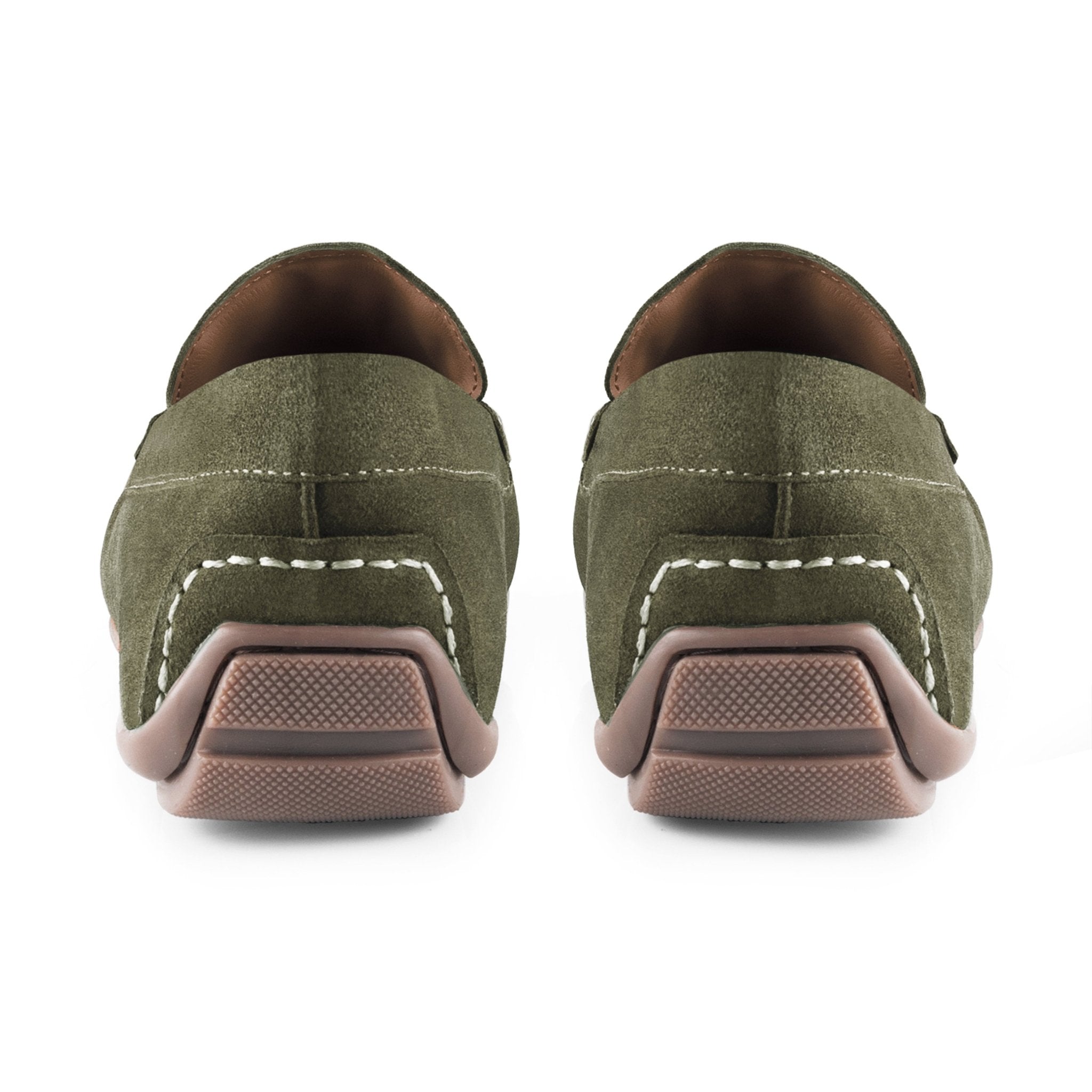 Bari green driving loafer