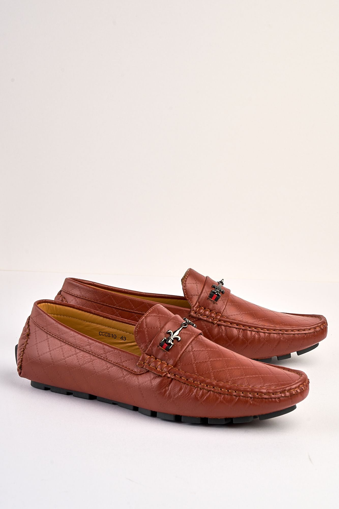 Sartori Camel Diamond-Stitch Loafer