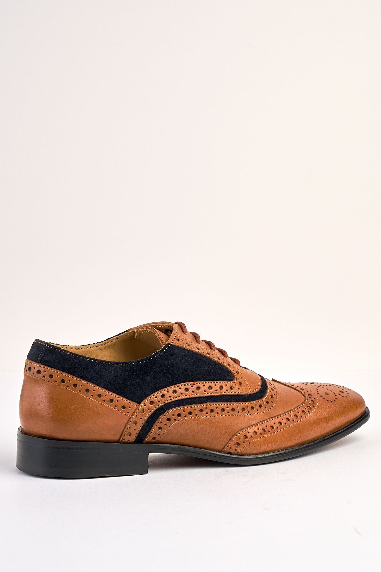 Gianni Tan Navy Brouge