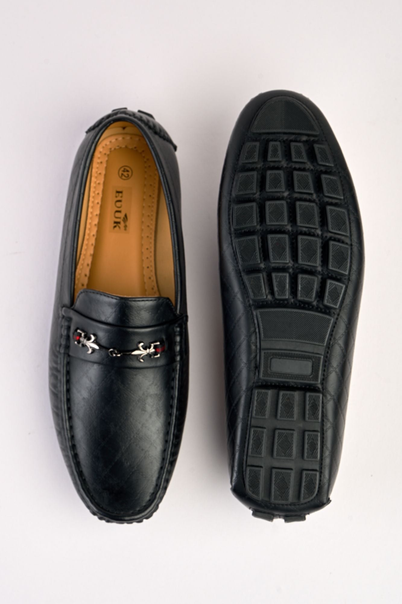 Sartori Black Diamond-Stitch Loafer