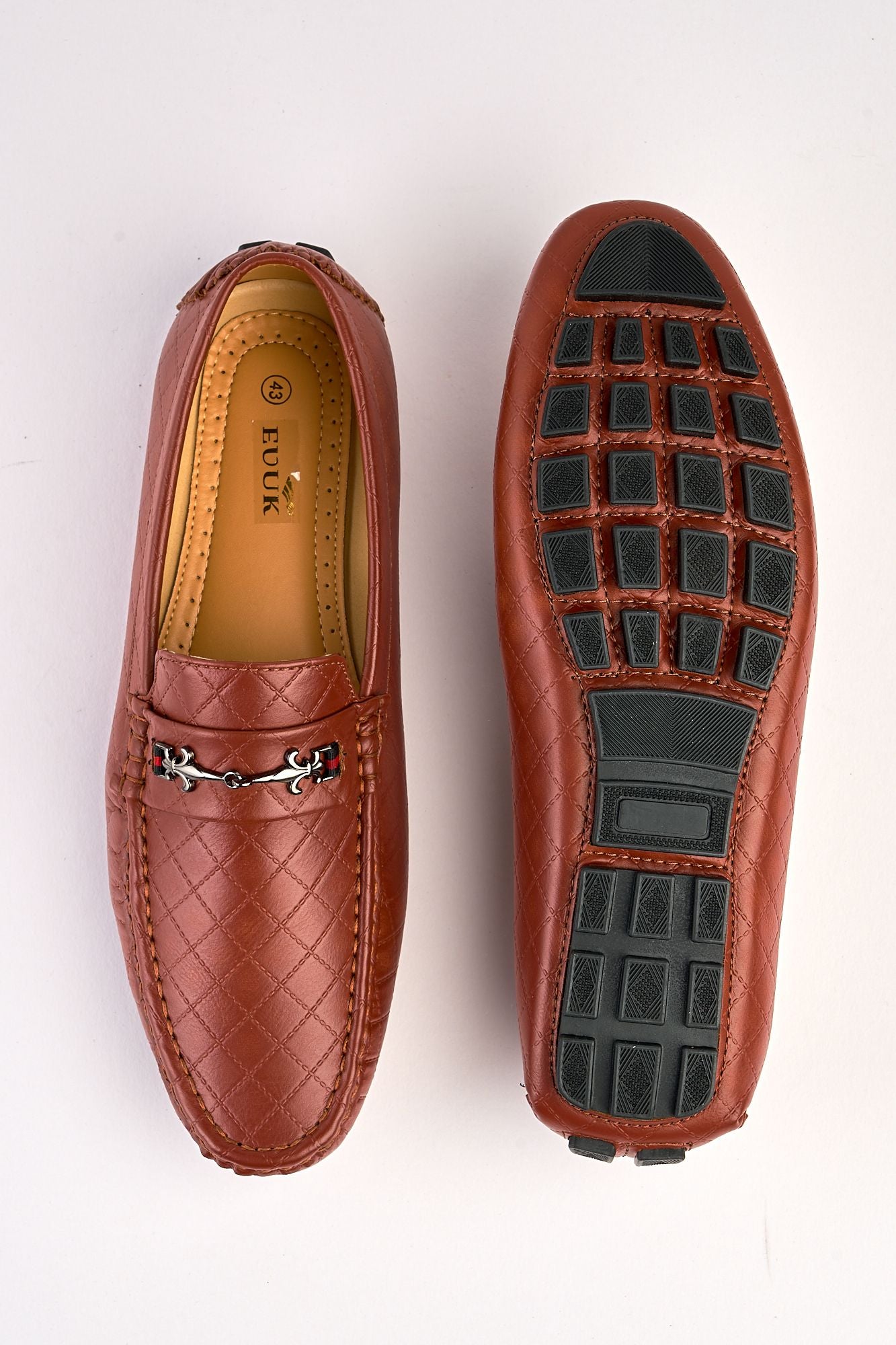 Sartori Camel Diamond-Stitch Loafer