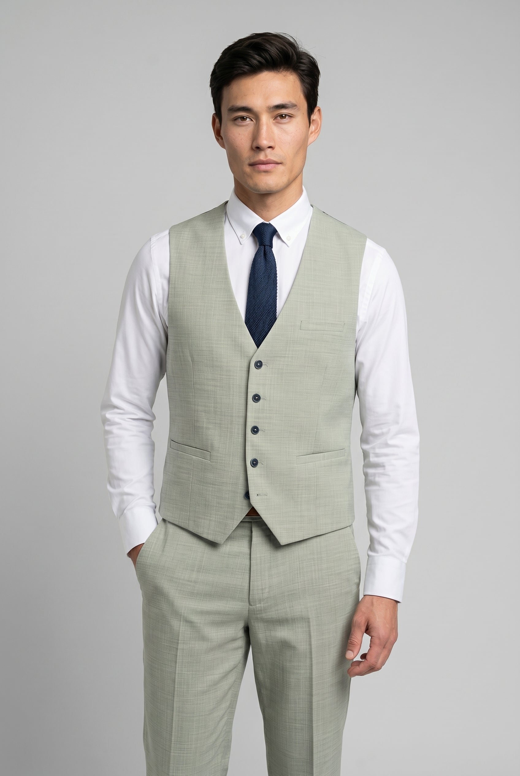 Camden Sage Three Piece Suit
