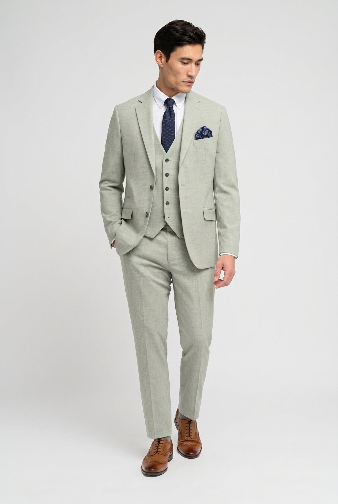 Camden Sage Three Piece Suit