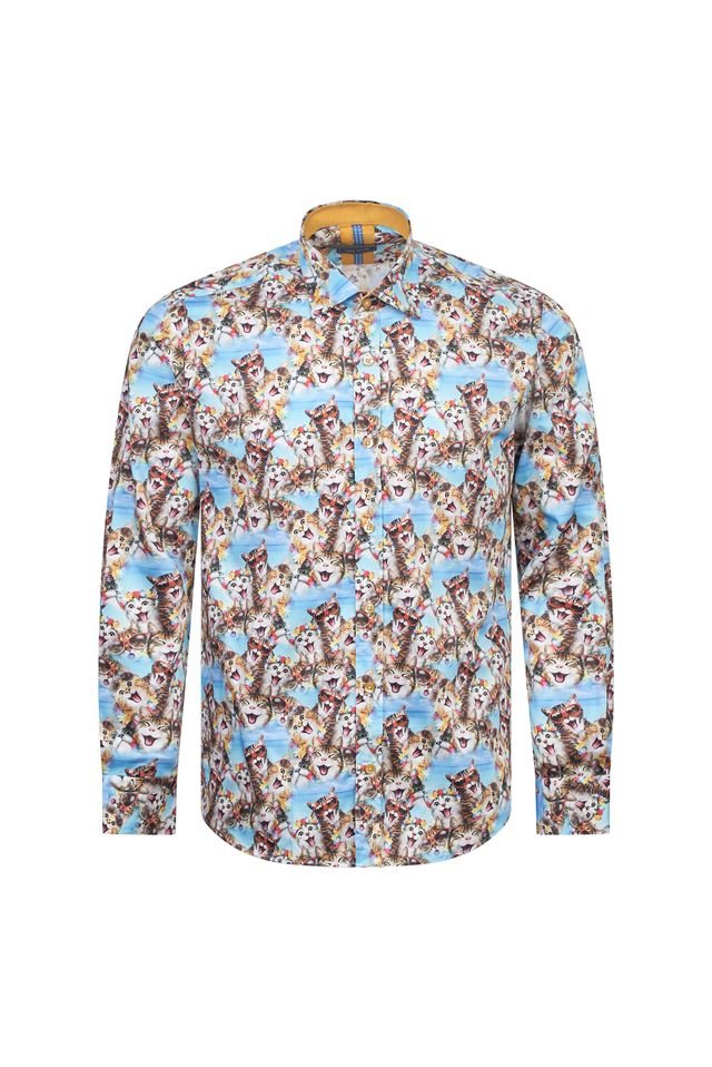 Cat Print Shirt