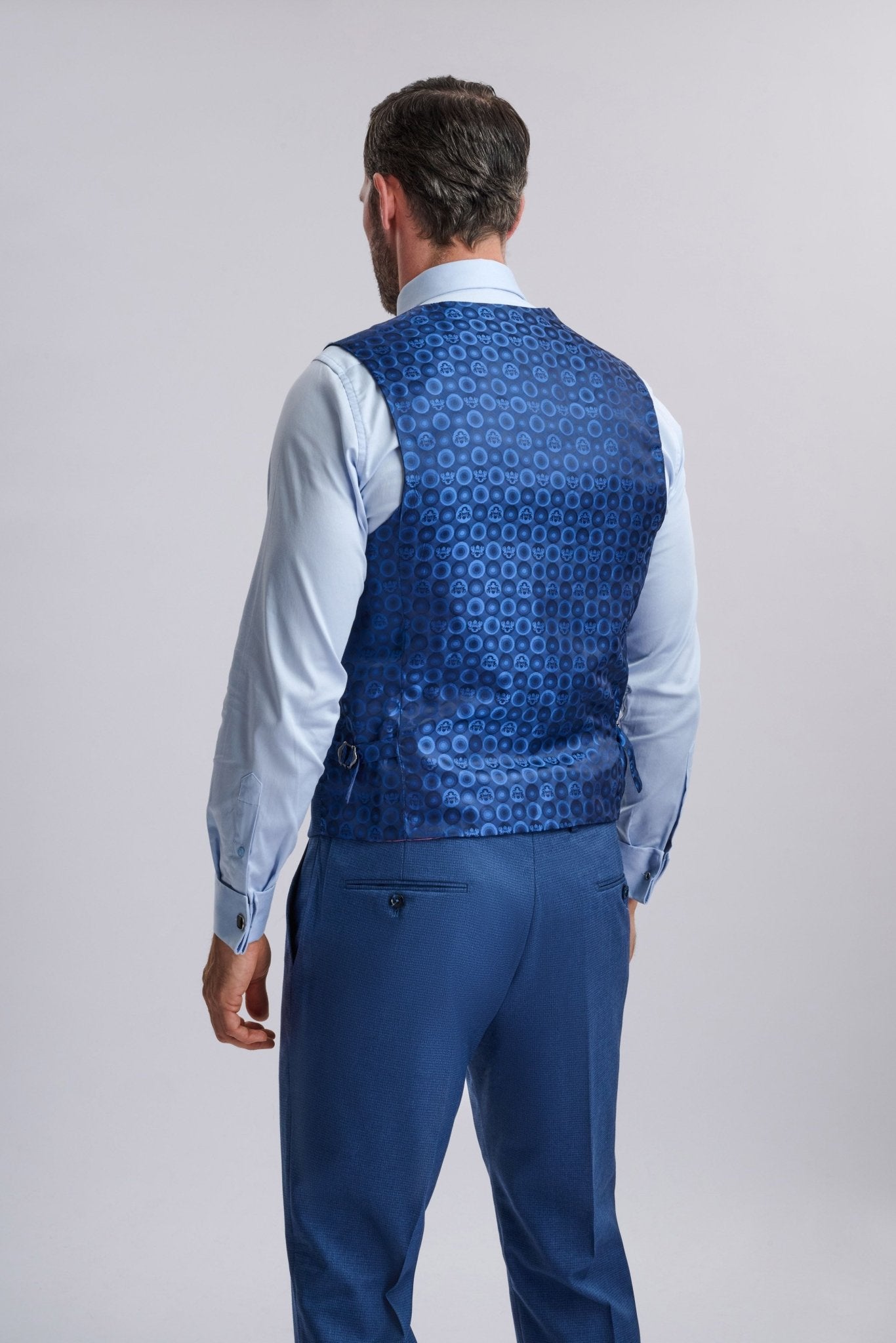 Ashley – Navy Blue Three-Piece Suit