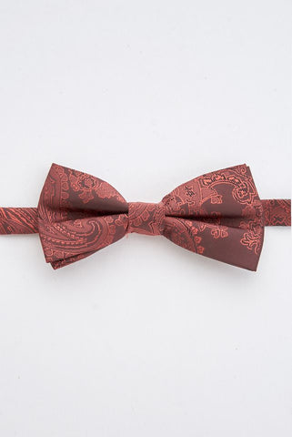 Junior Burgundy Paisley Bow Tie Junior Burgundy Paisley Bow Tie