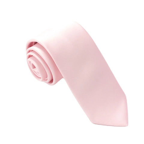 Baby Pink Satin Wedding Tie Baby Pink Satin Wedding Tie