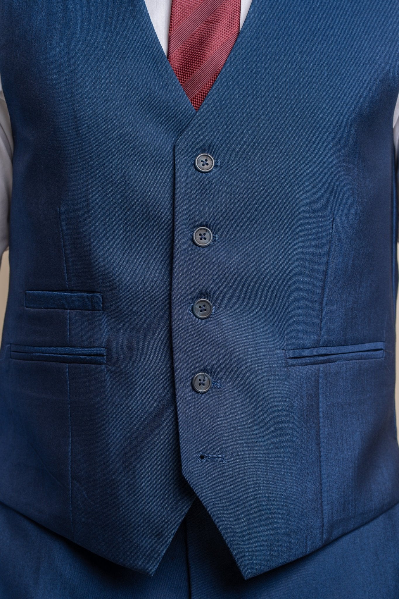 Ford Blue Regular Three Piece Suit