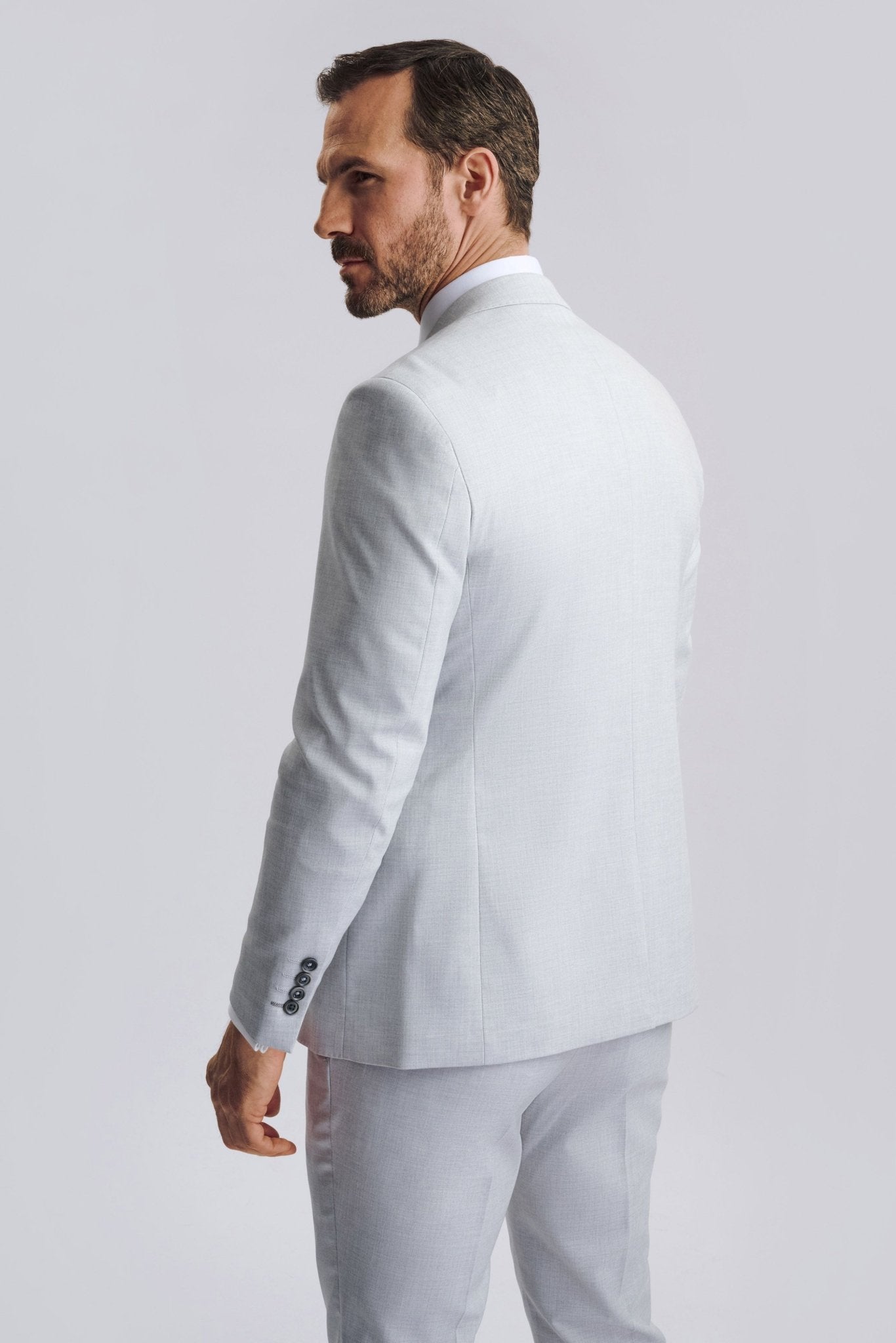 Belmont Silver Men's Three Piece Suit
