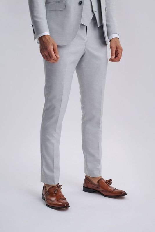 Belmont Silver Men's Three Piece Suit