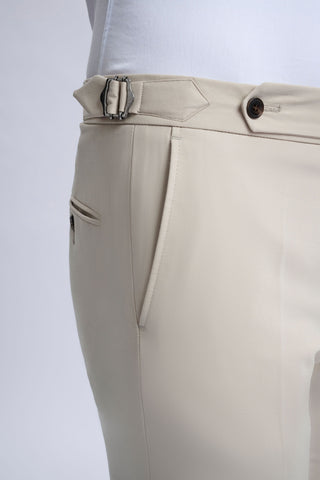 Leandro Fixed Double-Breasted Suit with Stone Trousers Leandro Fixed Double-Breasted Suit with Stone Trousers