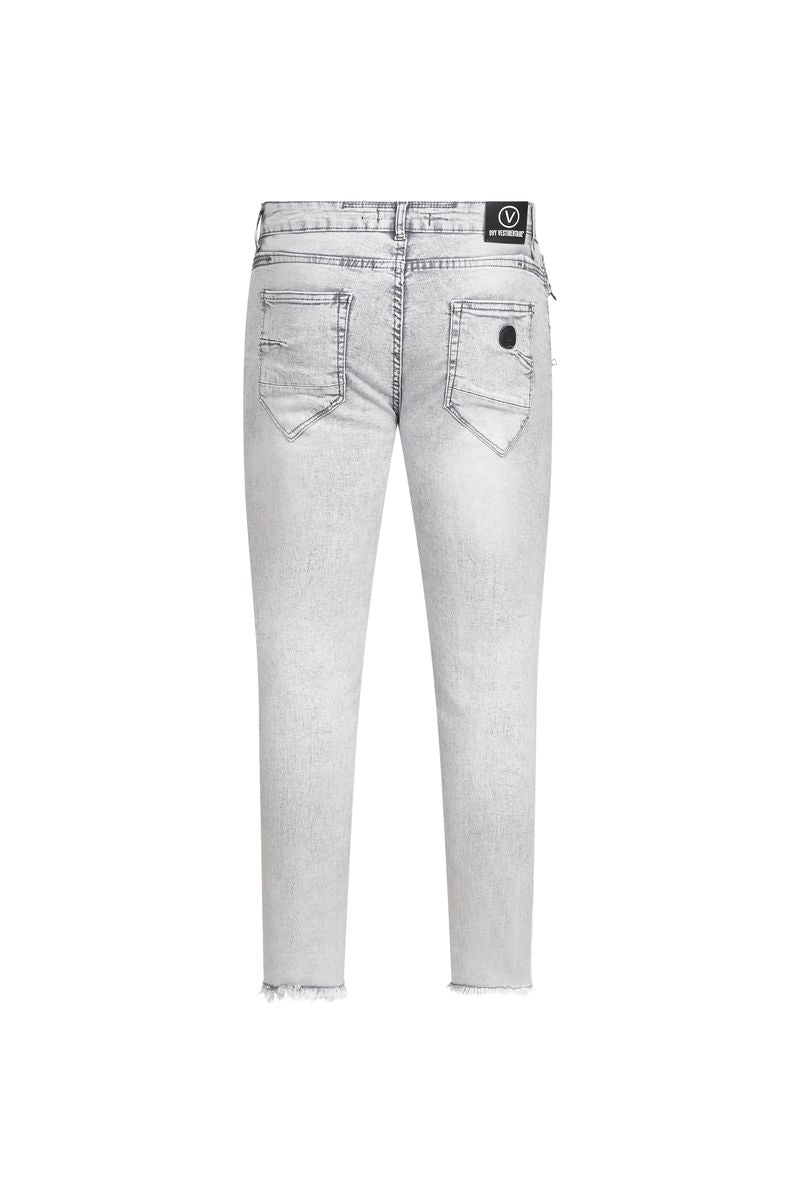 Ovy Glacier Grey Stretch Denim