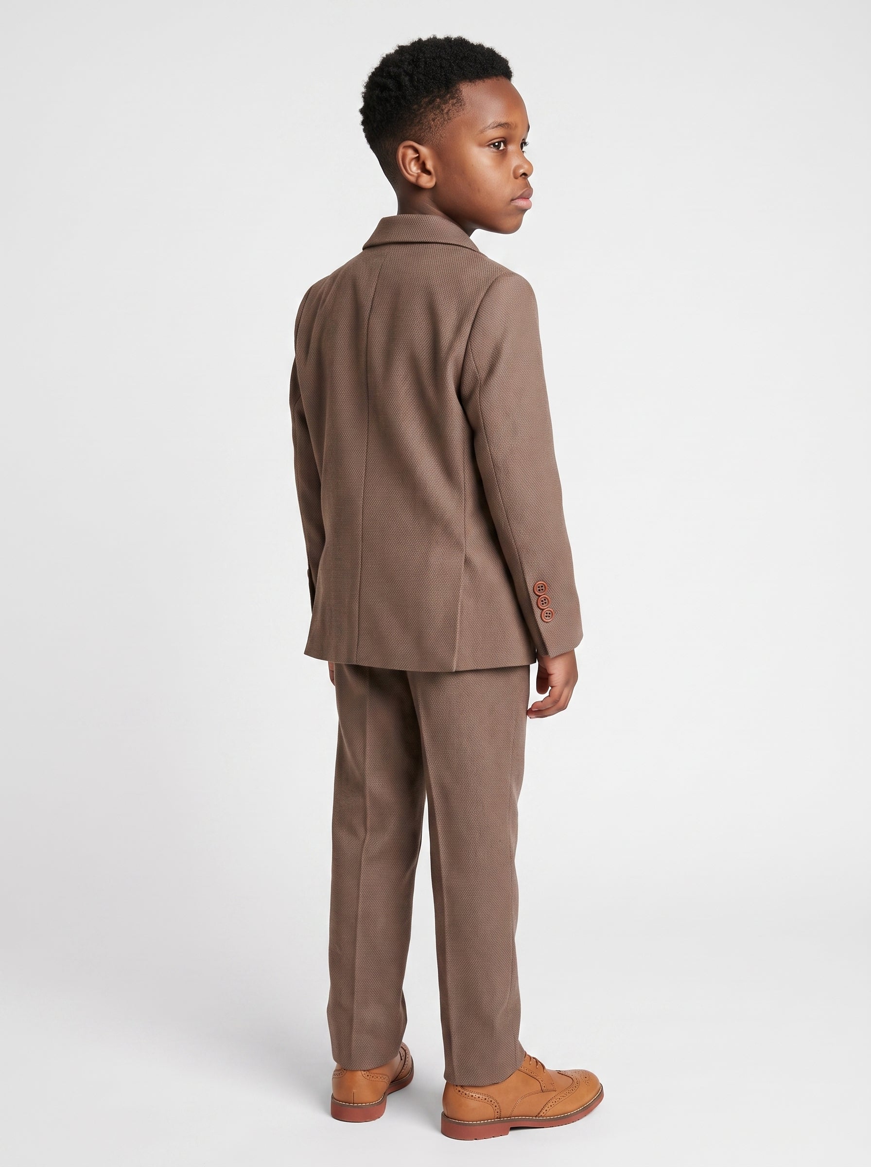 HM5 - Tan Tailored Three Piece Suit