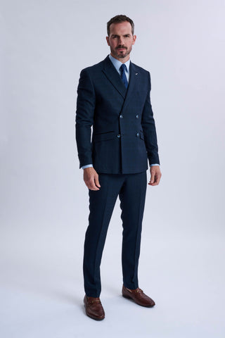 Caridi Navy Double Breasted Two Piece Suit Caridi Navy Double Breasted Two Piece Suit