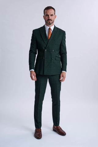 Caridi Olive Double Breasted Two Piece Suit Caridi Olive Double Breasted Two Piece Suit
