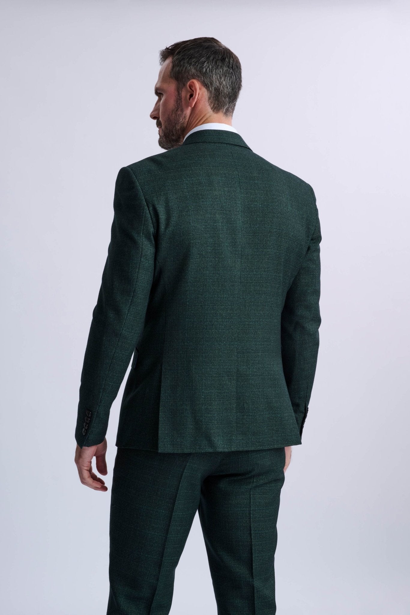 Caridi Olive Double Breasted Two Piece Suit