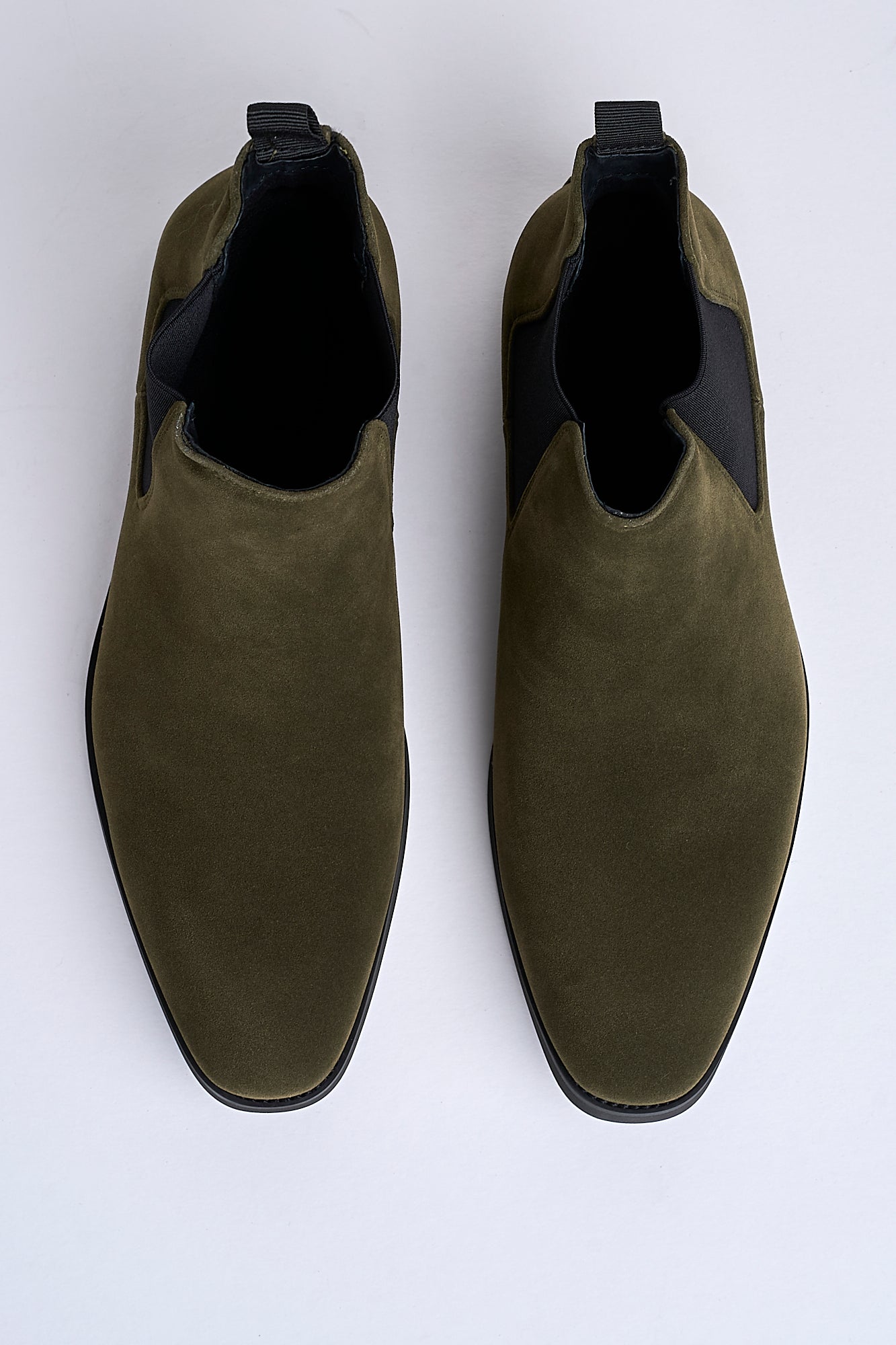 Montieri Suede Chelsea Boot – Olive Green