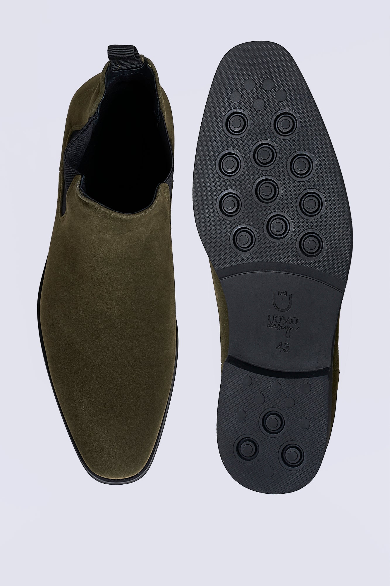 Montieri Suede Chelsea Boot – Olive Green