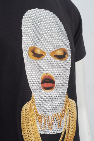 Ovy Vestimentaire Masked Queen Black Tee Ovy Vestimentaire Masked Queen Black Tee