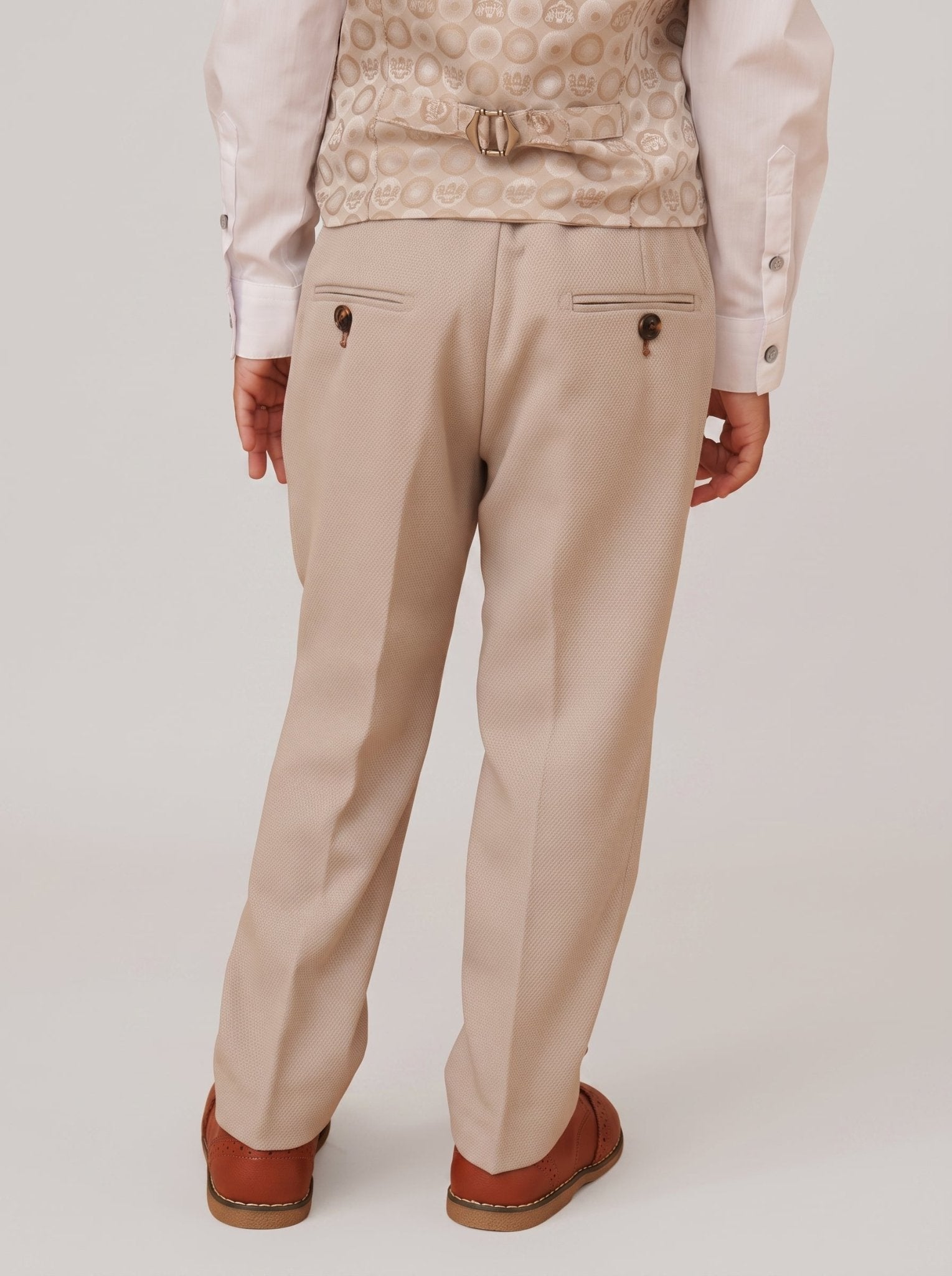 HM5 - Stone Tailored Three Piece Suit