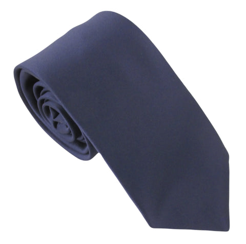 Navy Blue Satin Wedding Tie Navy Blue Satin Wedding Tie