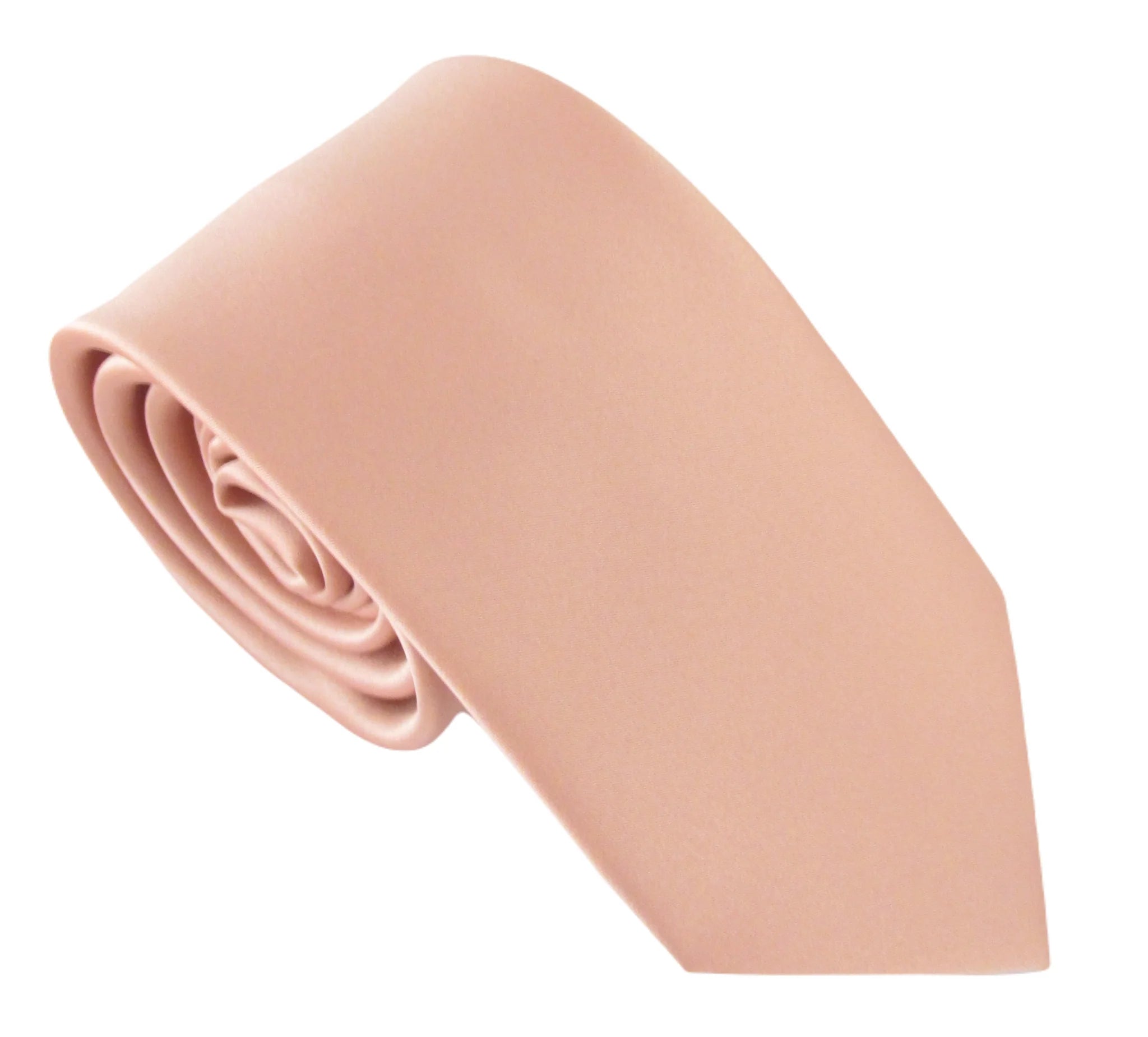 Deep Rose Satin Wedding Tie