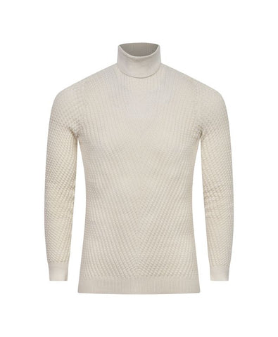 Champagne Textured Turtleneck Champagne Textured Turtleneck
