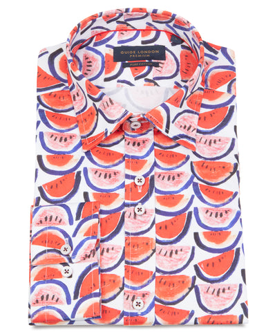 Long Sleeve Watermelon Print Shirt Long Sleeve Watermelon Print Shirt