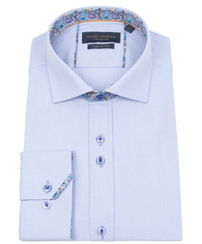 Men's 100% Cotton Blue Shirt Men's 100% Cotton Blue Shirt