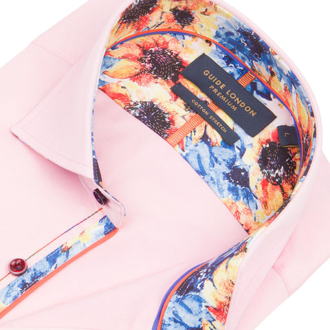 Pink Long Sleeve Plain But Not Plain Shirt Pink Long Sleeve Plain But Not Plain Shirt