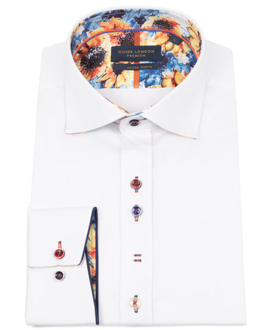 White Long Sleeve Plain But Not Plain Shirt White Long Sleeve Plain But Not Plain Shirt