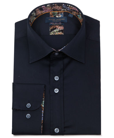 Long Sleeve Cotton Navy Shirt Long Sleeve Cotton Navy Shirt