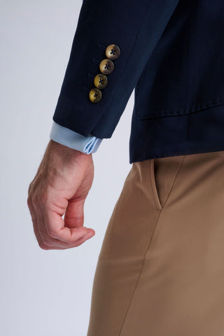 Marcello Single-Breasted Blazer with Camel Trousers Marcello Single-Breasted Blazer with Camel Trousers