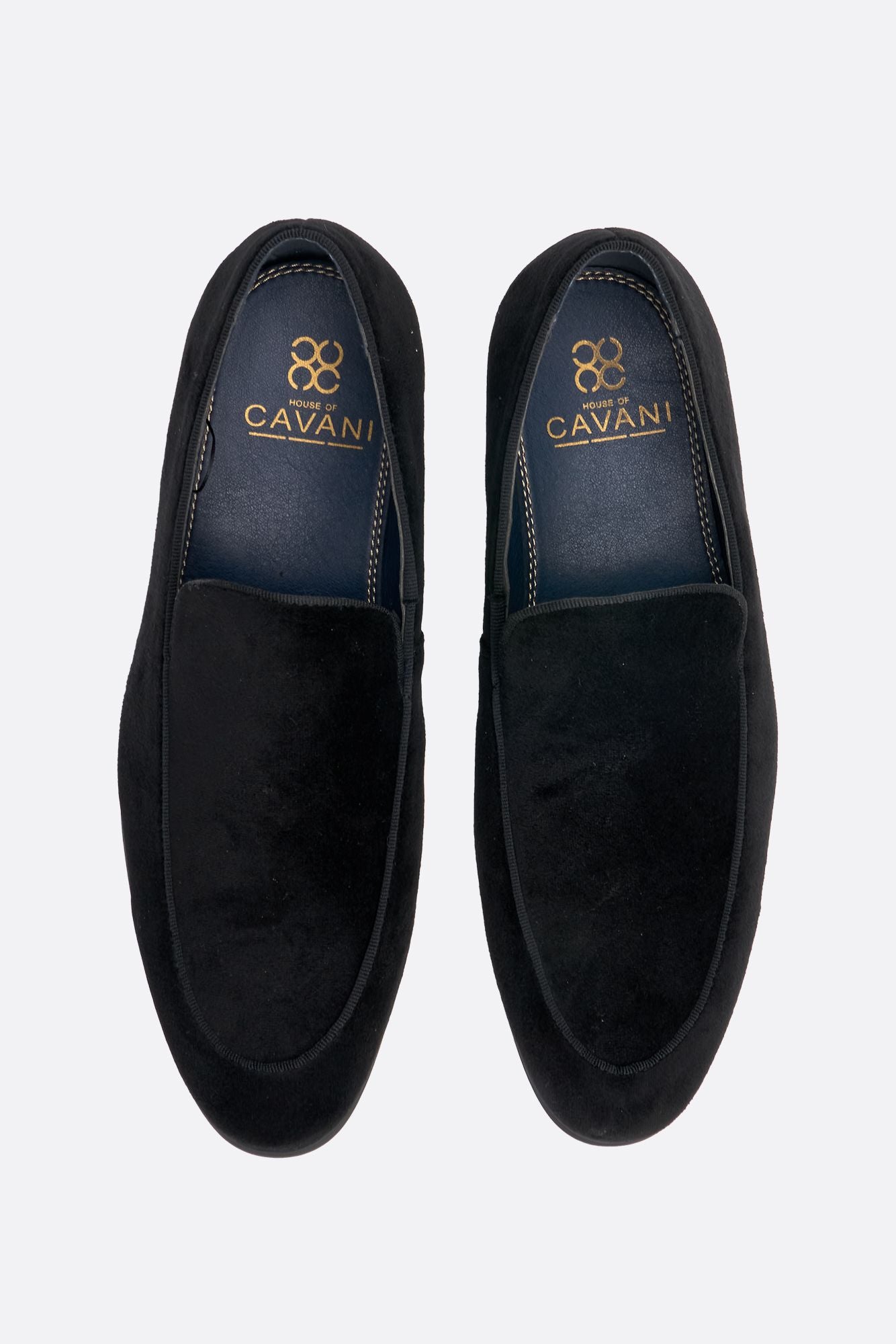 Milan Black Velvet Loafers