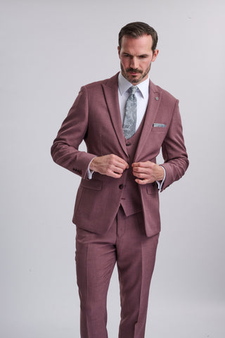 Monty - Mauve Three Piece Suit Monty - Mauve Three Piece Suit