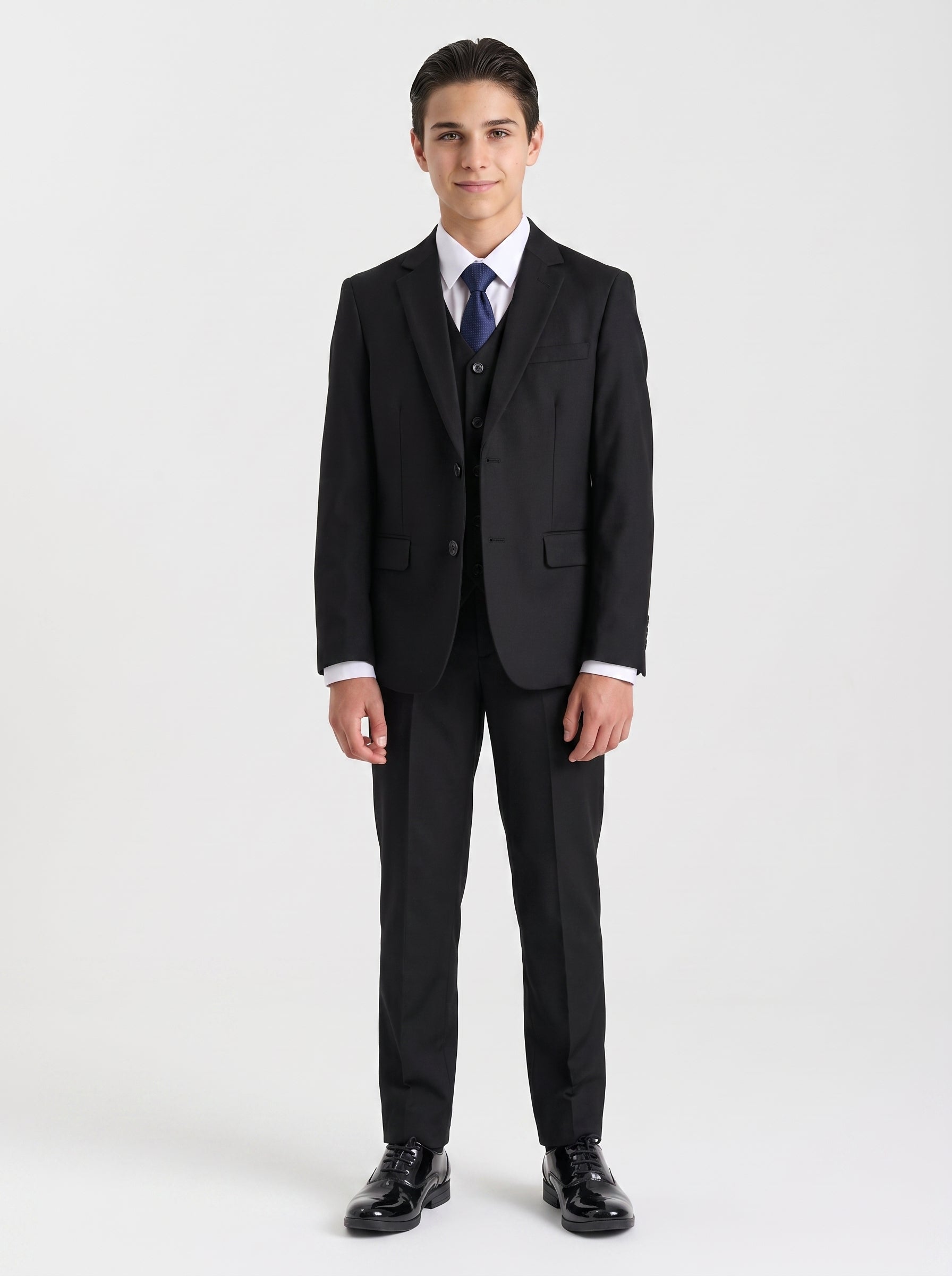 Device - Boy's Parker Black Three piece Suit