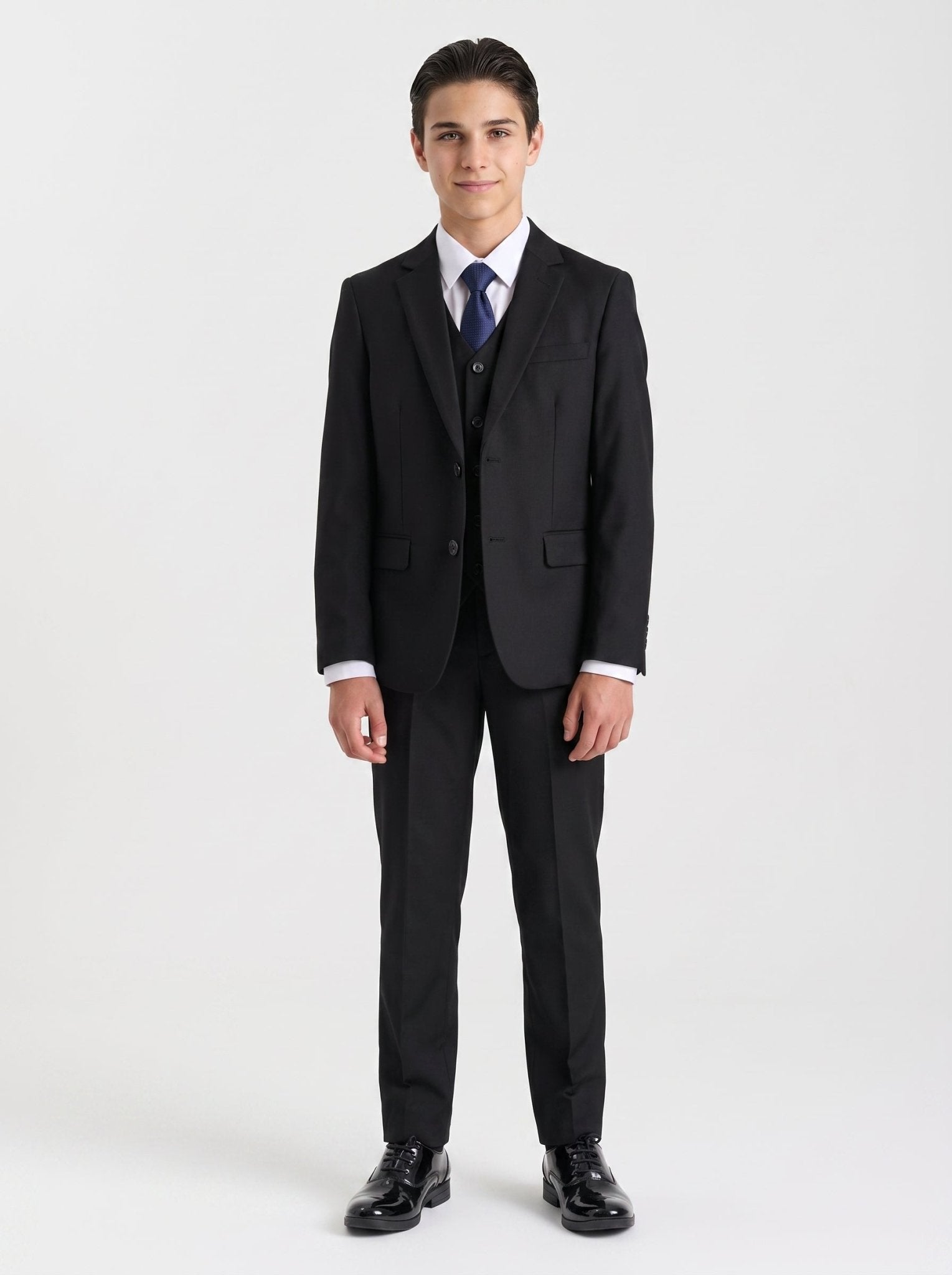 Device - Boy's Parker Black Three piece Suit