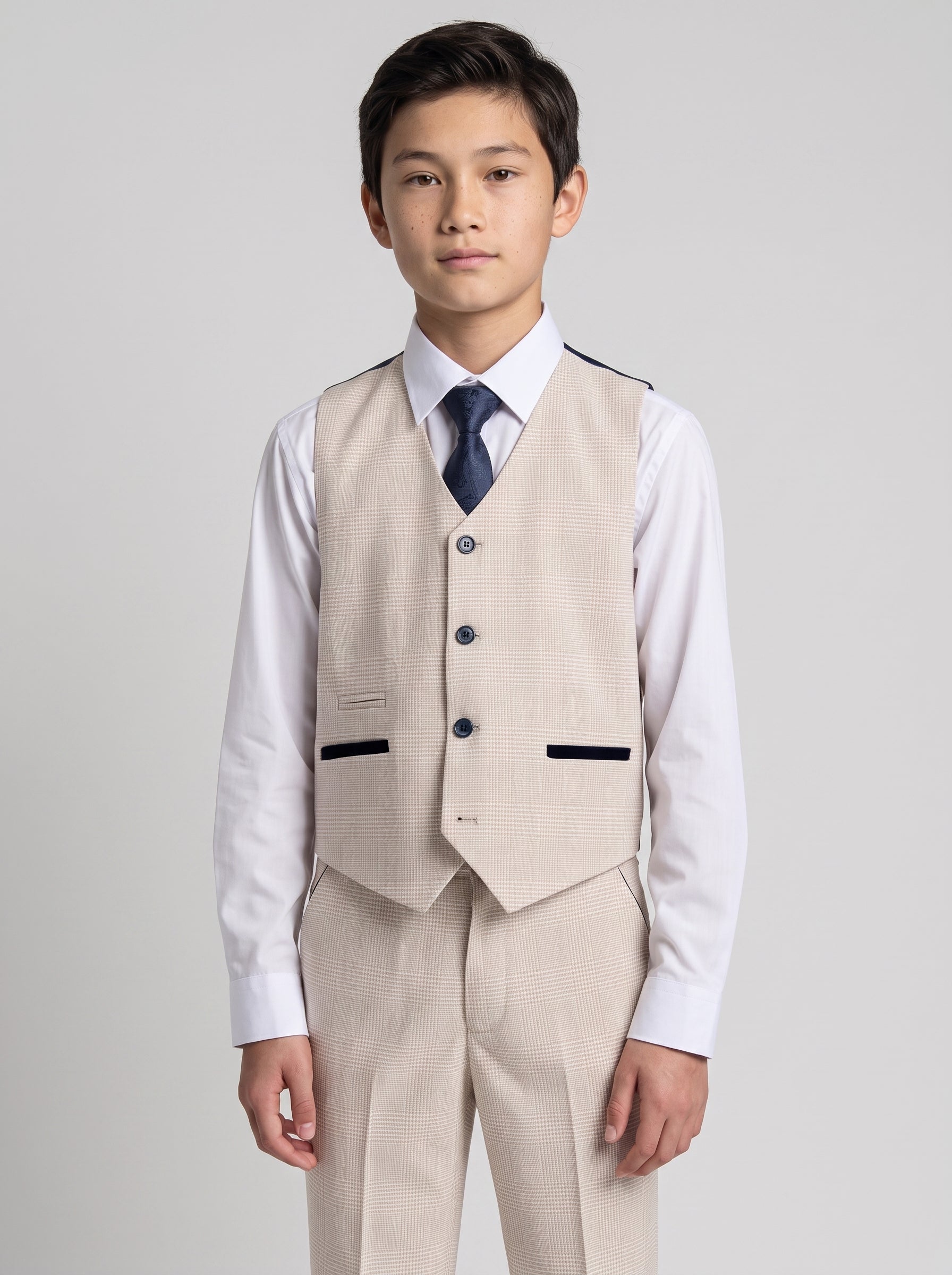Device - Boy's Regent Cream Three Piece Suit